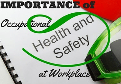 A document highlights the significance of occupational health and safety in workplaces.